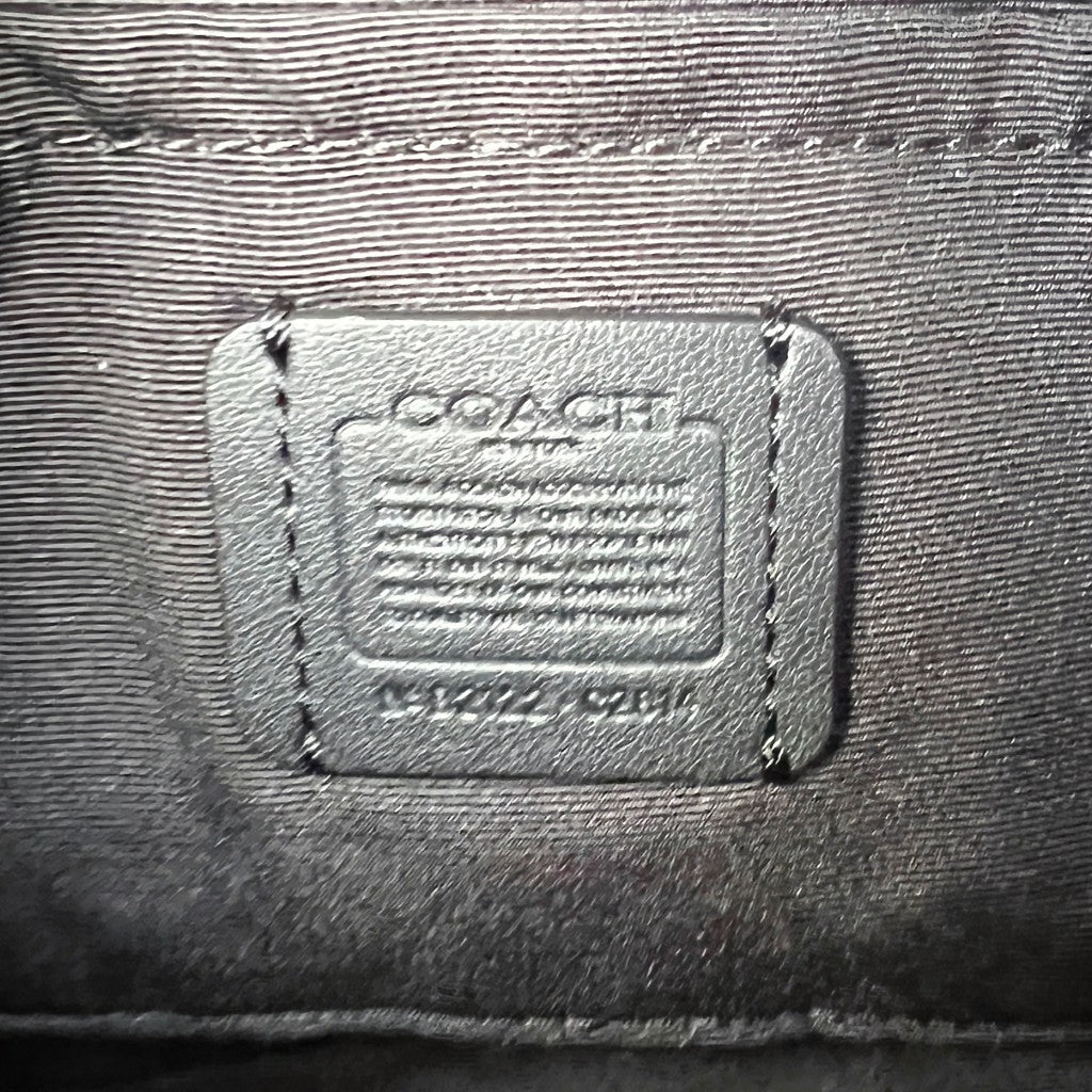 Coach Black Leather Trun Lock Buckle Crossbody Shoulder Bag Like New