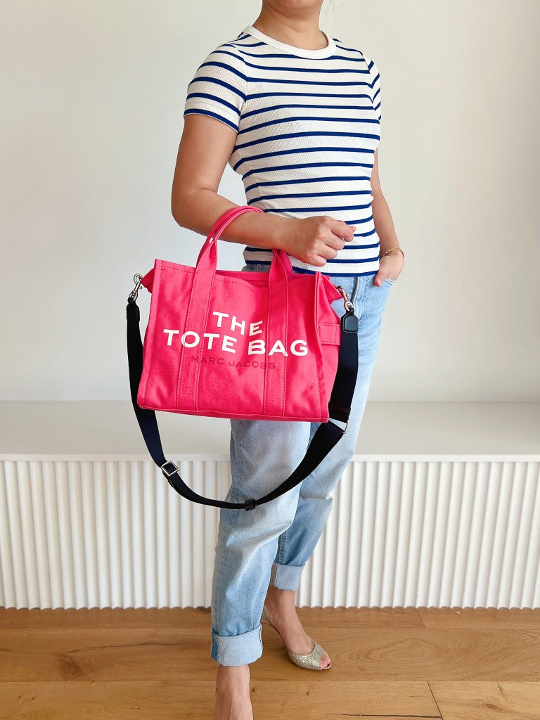 Marc Jacobs Pink Book Tote 2 Way Shoulder Bag Excellent