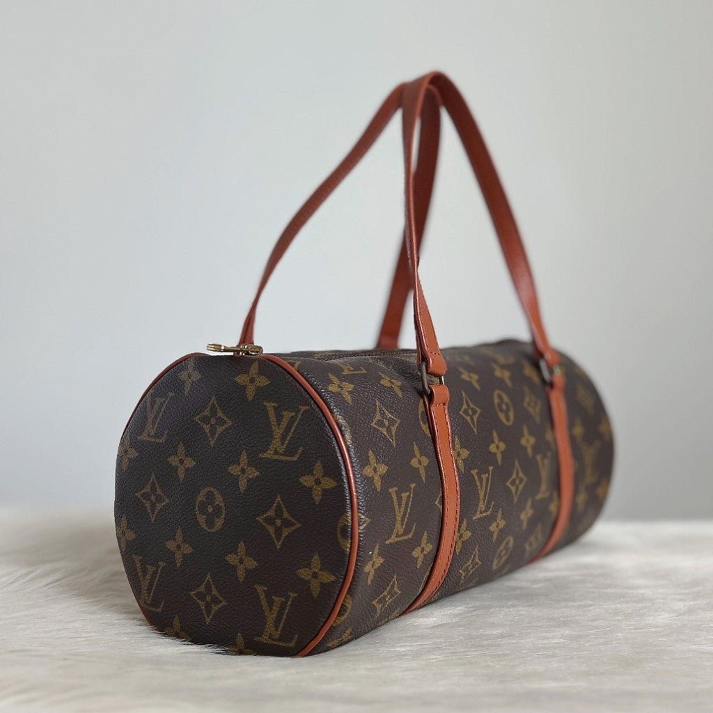 Louis Vuitton Signature Monogram Papillon 30 Tote Bag