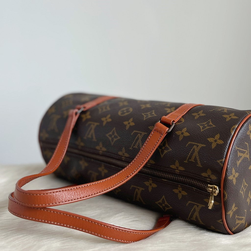 Louis Vuitton Signature Monogram Papillon 30 Tote Bag