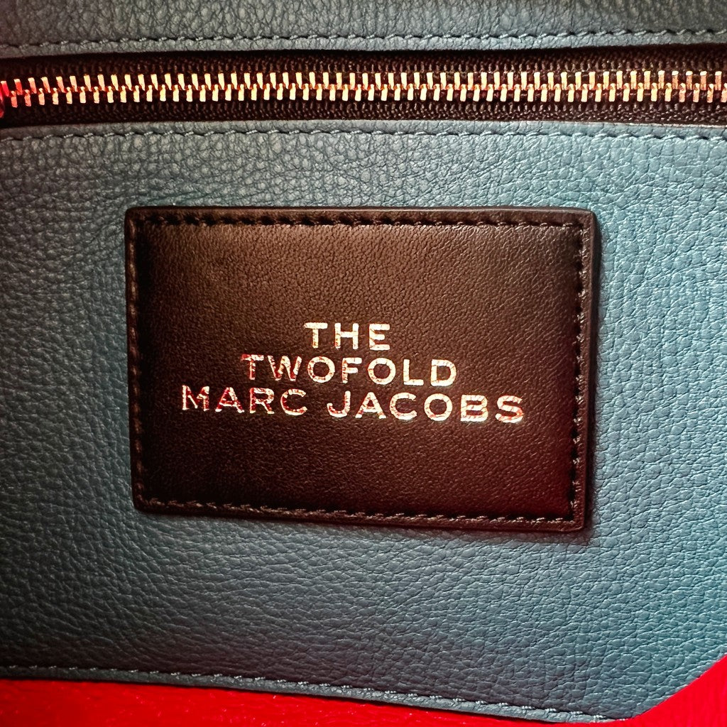 Marc Jacobs Teal Leather Double Compartment 2 Way Shoulder Bag Like New