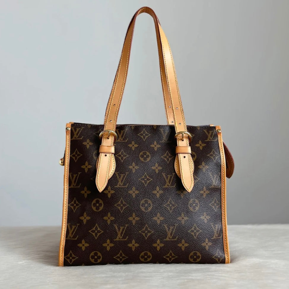 Louis Vuitton Signature Monogram Popincourt Haut Shoulder Bag Excellent