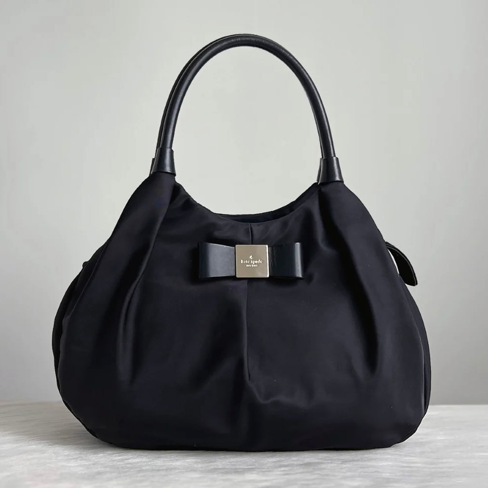 Kate Spade Black Front Bow Detail Shoulder Bag Excellent