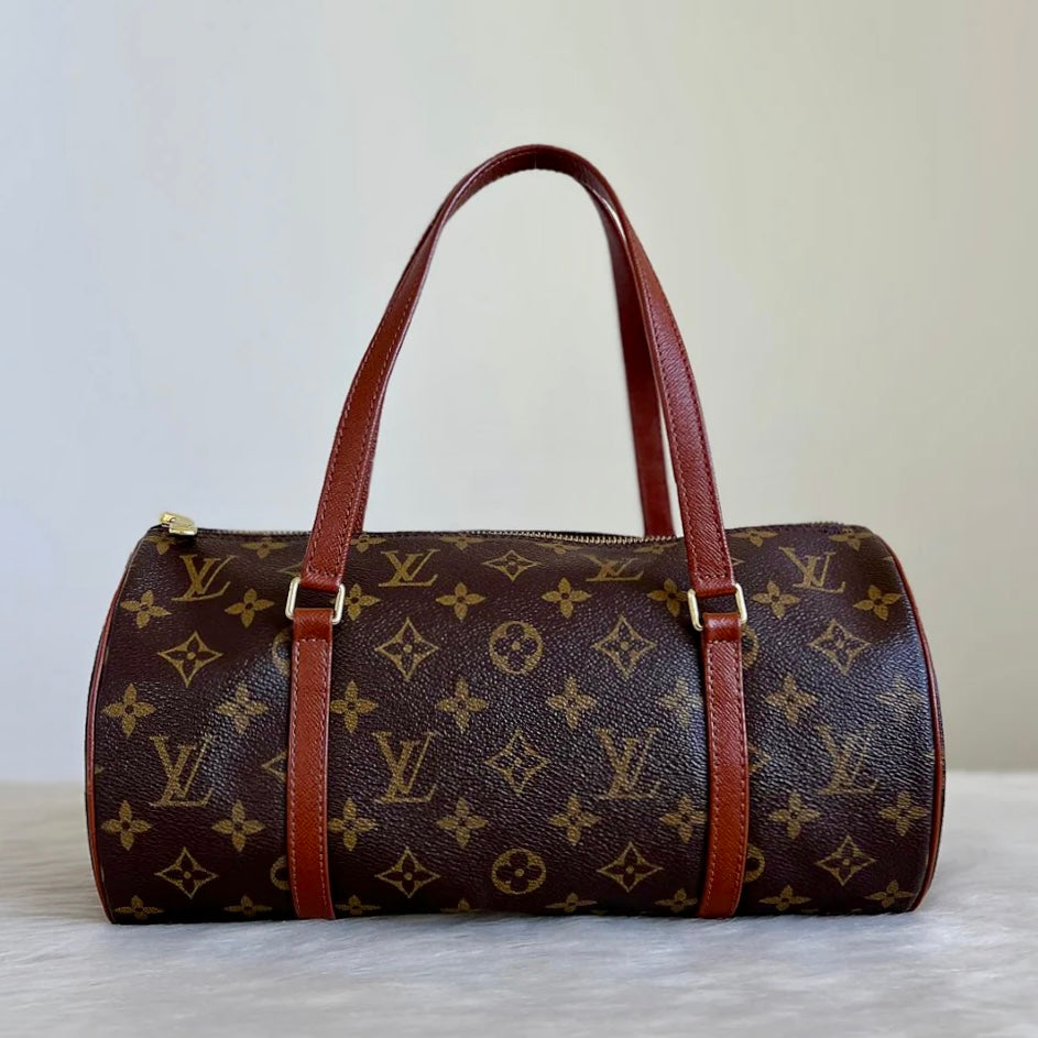 Louis Vuitton Signature Monogram Papillon 30 Tote Bag