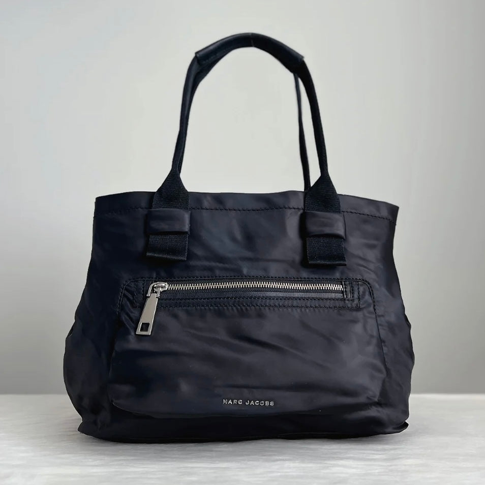Marc Jacobs Black Front Zip Compartment Carryall Shoulder Bag Like New