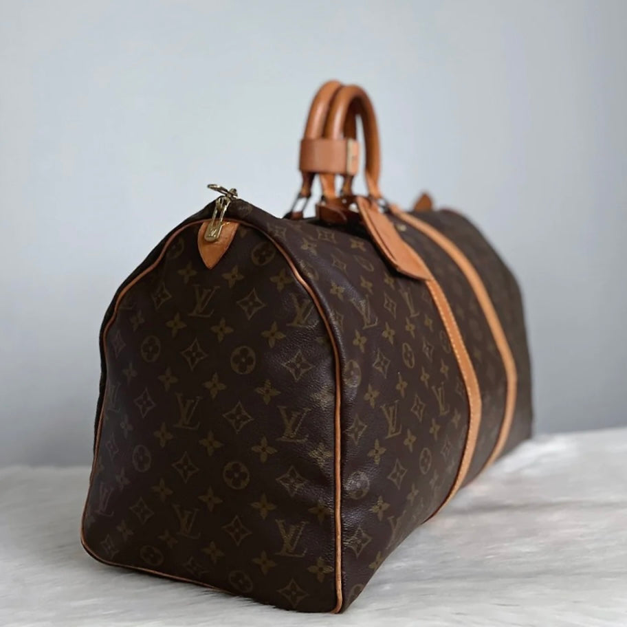 Louis Vuitton Iconic Monogram Keepall 45 Travel Bag Full Set