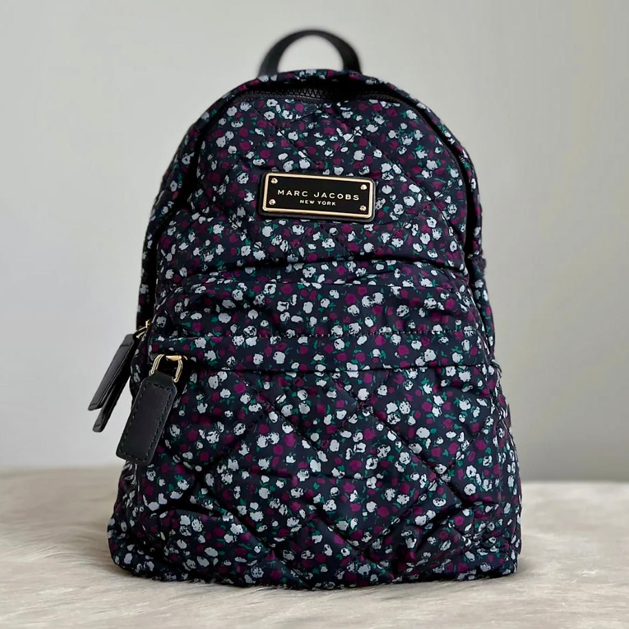 Marc Jacobs Floral Print Front Compartment Backpack Excellent