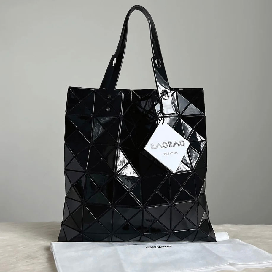 Issey Miyake Black Geometric Panels Shoulder Bag New with Tags