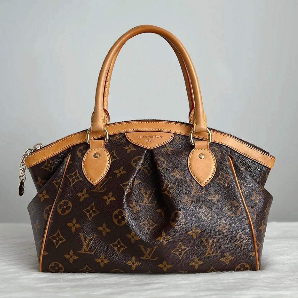 Louis Vuitton Signature Monogram Tivoli PM Shoulder Bag Excellent