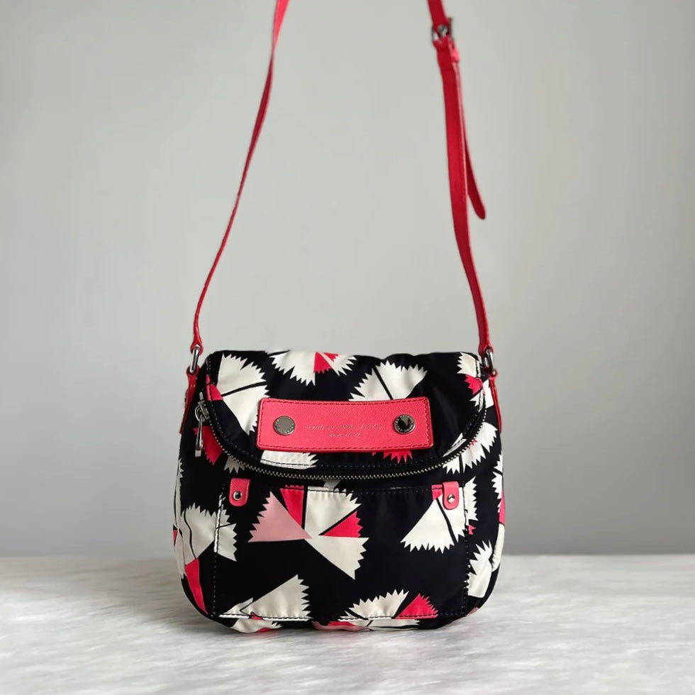 Marc Jacobs Prach Leather Zipped Flap Crossbody Shoulder Bag Excellent