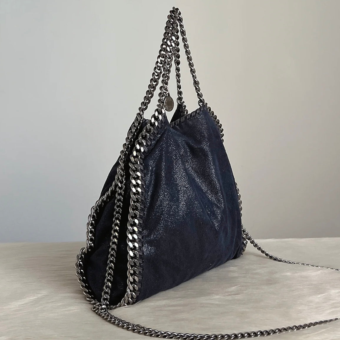 Stella Mccartney Navy Signature Falabella 2 Way Shoulder Bag Excellent