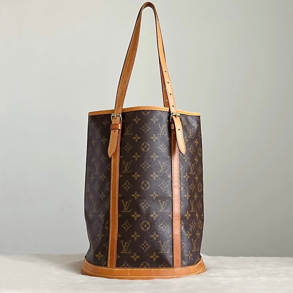 Louis Vuitton Signature Monogram Bucket GM Shoulder Bag