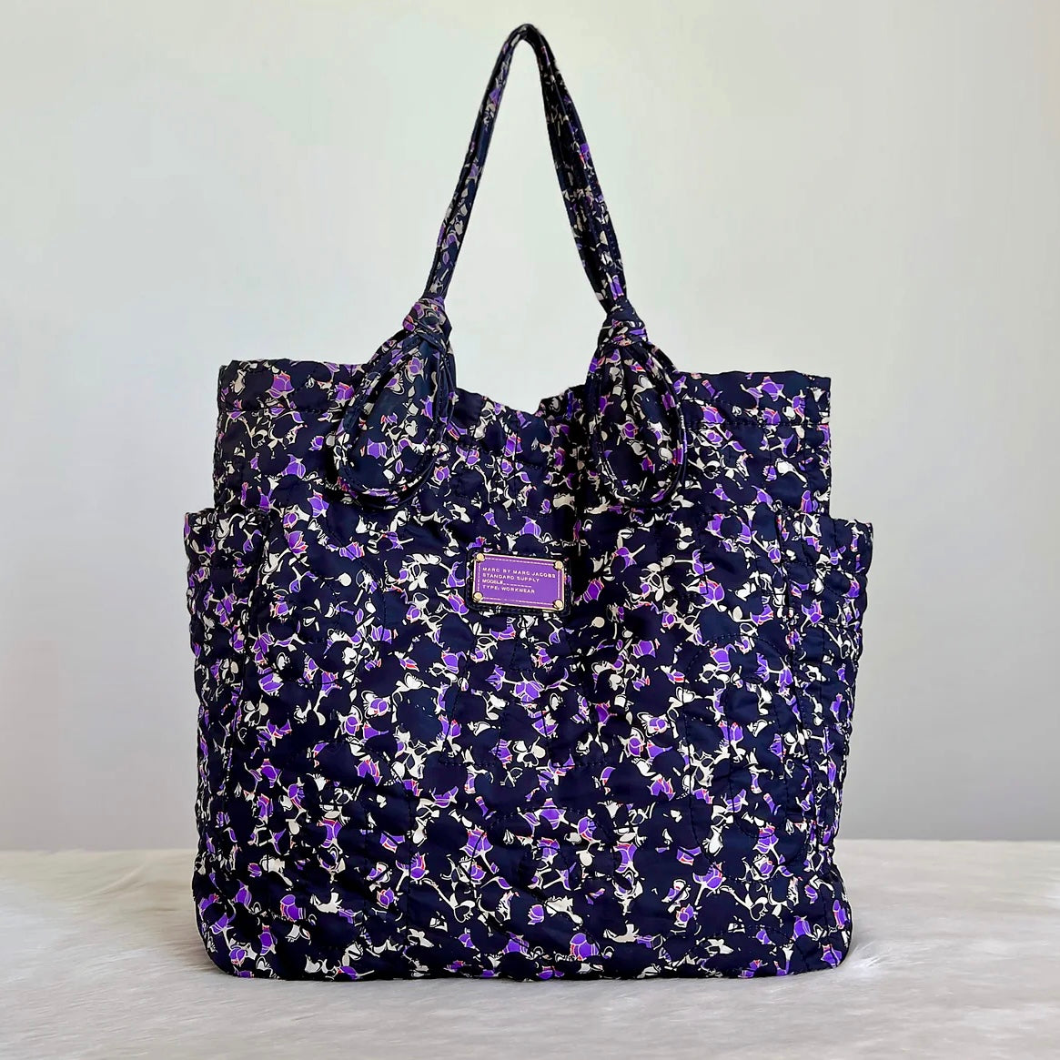 Marc Jacobs Floral Pattern Holiday Large Shoulder Bag