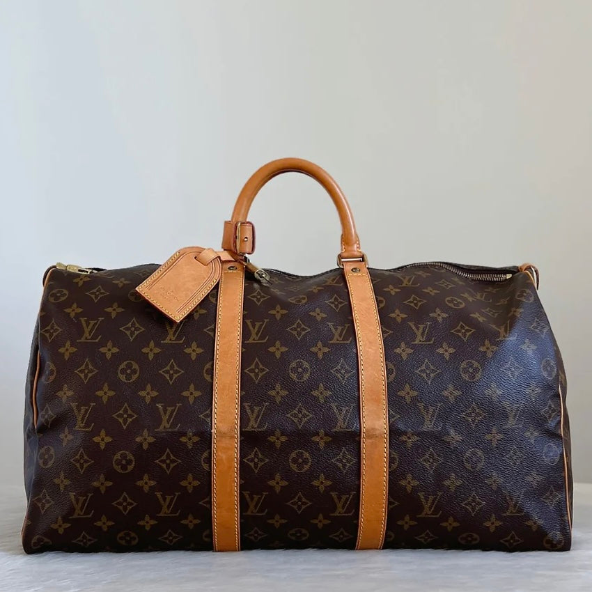 Louis Vuitton Iconic Monogram Keepall 50 Travel Bag Full Set