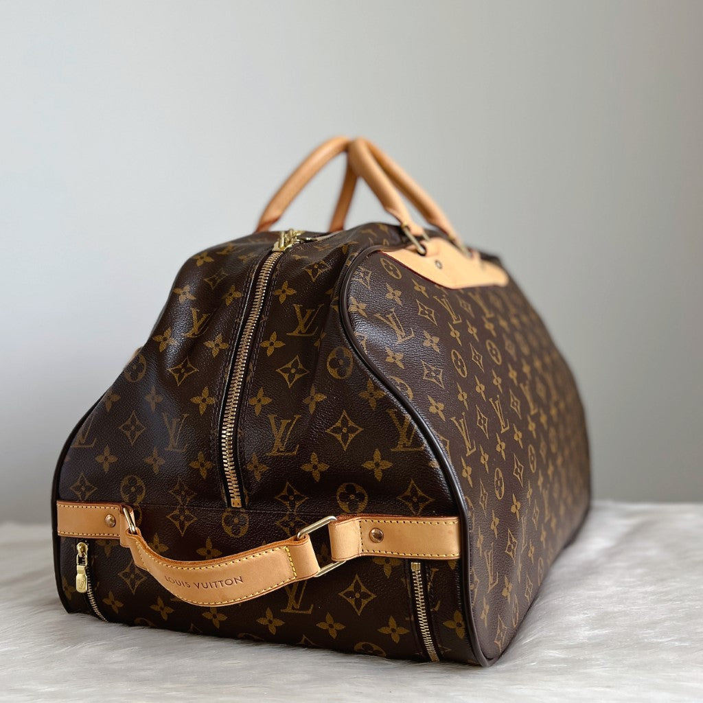 Louis Vuitton Classic Monogram Horizon Soft Duffle 50 Travel Bag Excellent