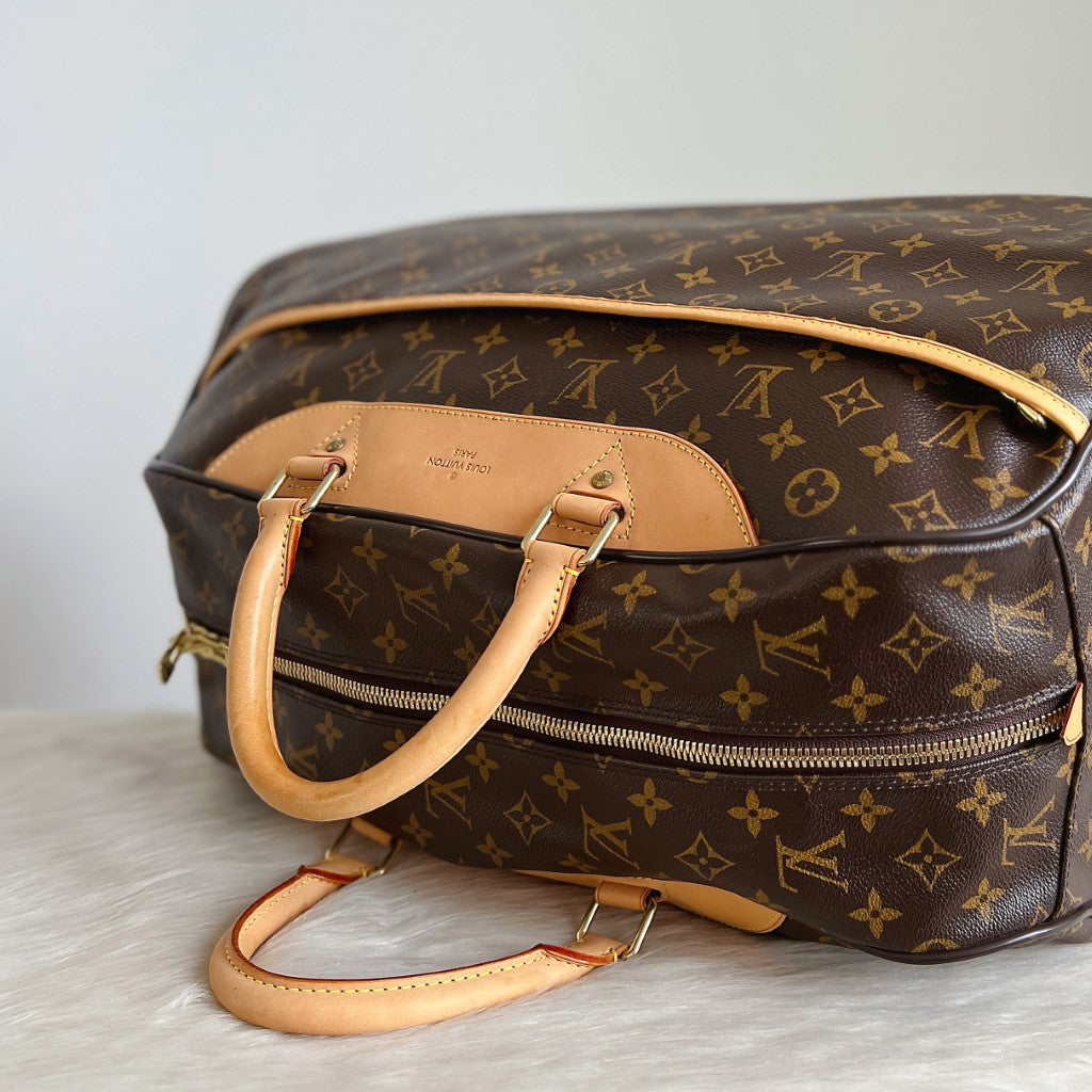 Louis Vuitton Classic Monogram Horizon Soft Duffle 50 Travel Bag Excellent