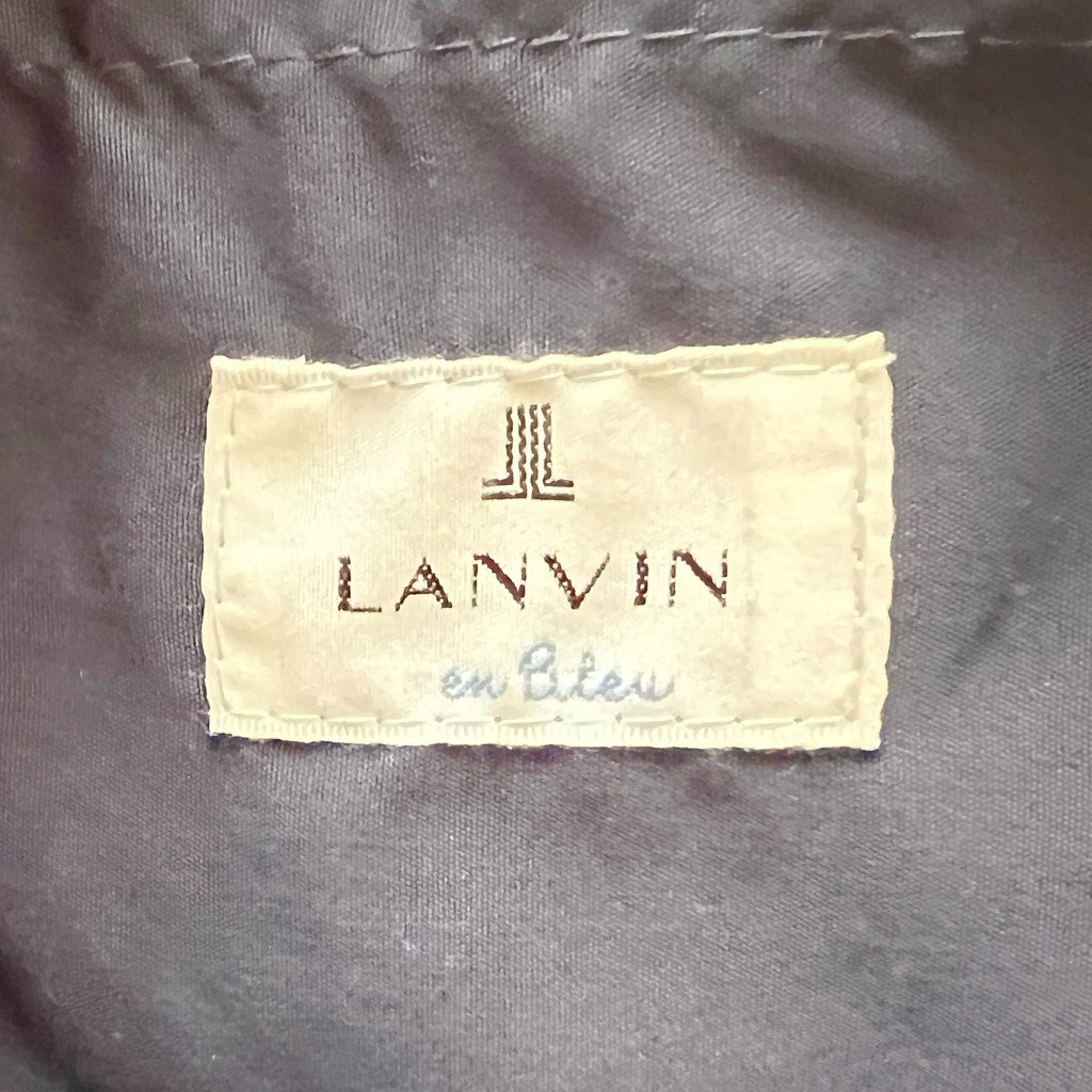 Lanvin Straw Gauze Layer Detail Holiday Basket Tote Bag Excellent