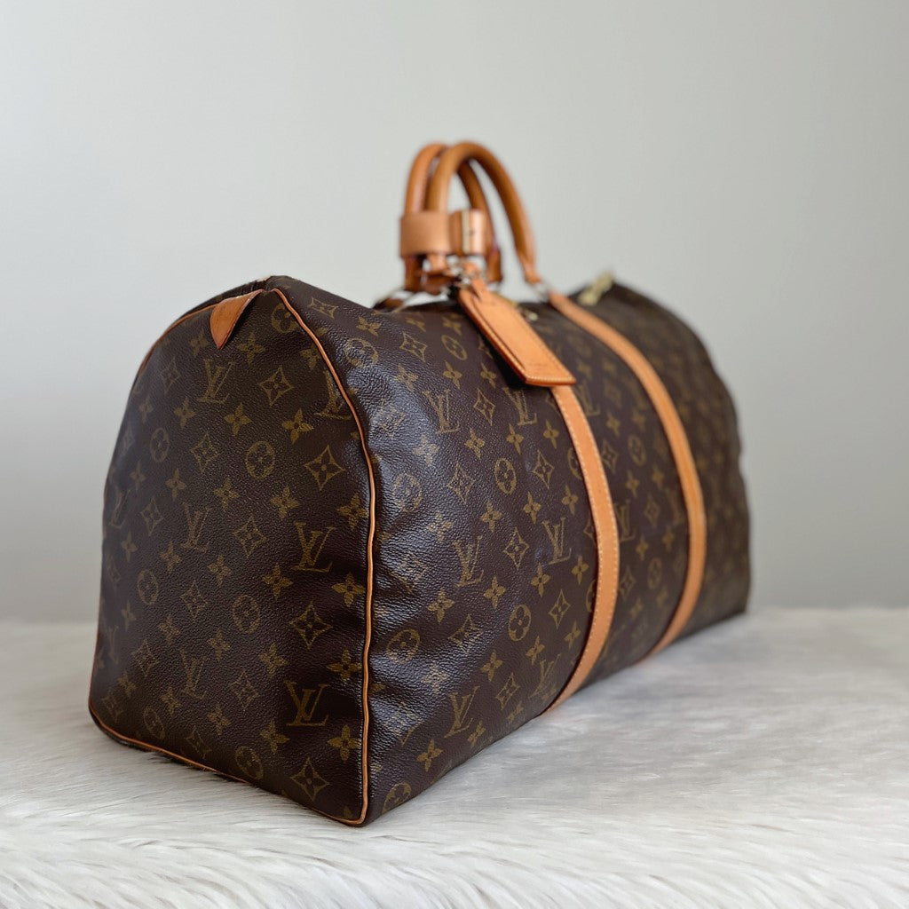 Louis Vuitton Iconic Monogram Keepall 50 Travel Bag Full Set