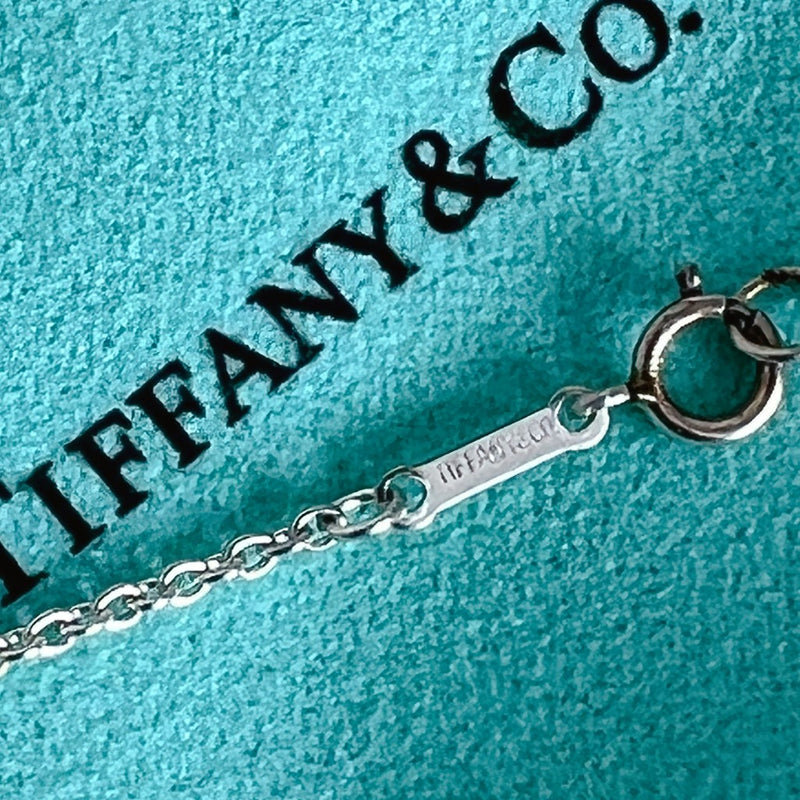 Tiffany & Co 926 Silver Solid Loving Heart Necklace